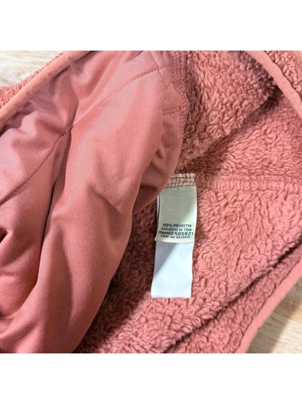L.L.Bean Hi-Pile Fleece Pullover Women’s Size Small in Canyon Rose/Deep Port - Picture 5 of 5